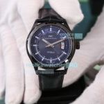 Copy IWC Ingenieur Automatic Black Case Blue Dial Watch 41MM